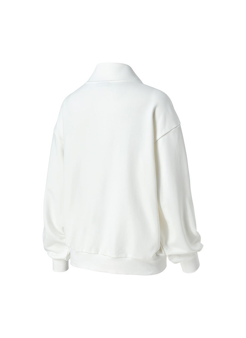 Soft Cotton Highneck Zip Up Sports Jacket