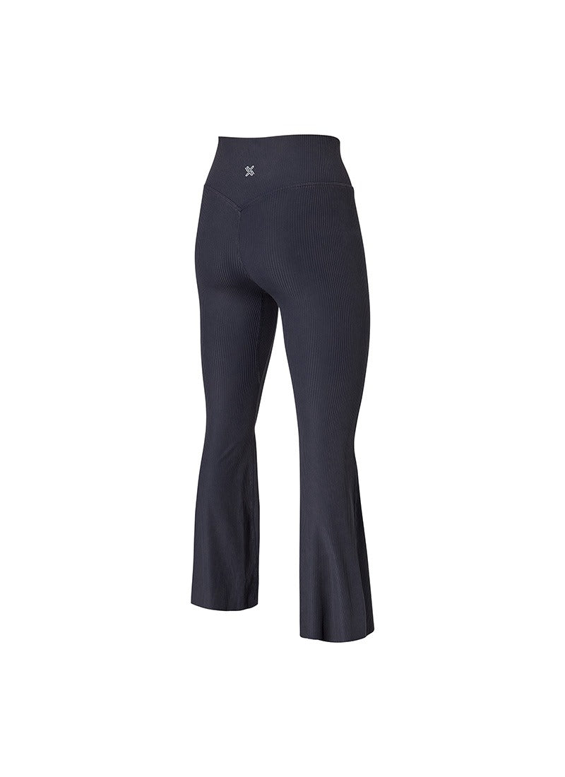 Washing Ribbed Flare Bootcut Sports Leggings