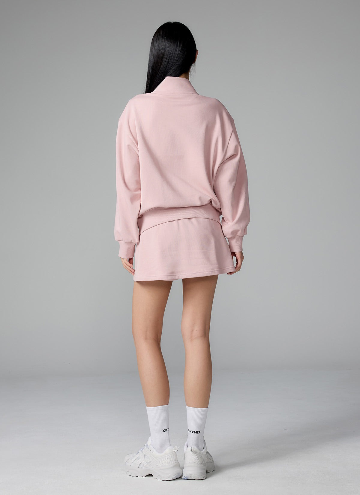 Soft Cotton Highneck Zip Up Sports Jacket