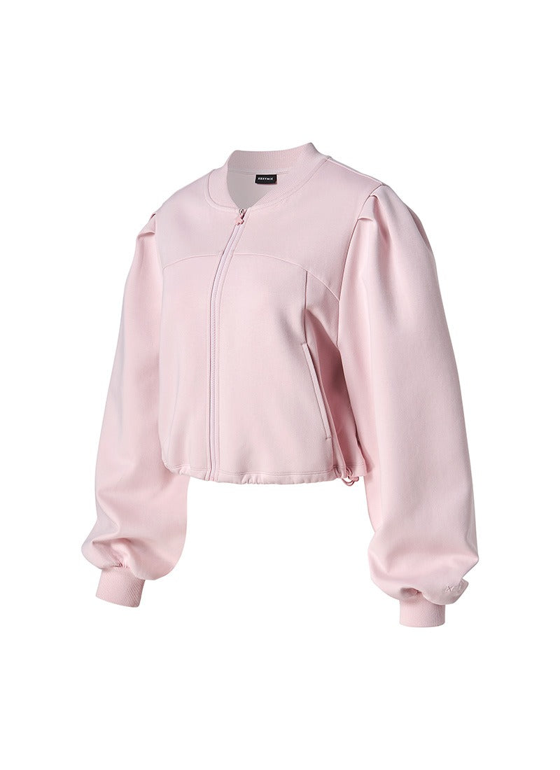 Volume Puff Zip Up Sports Jacket