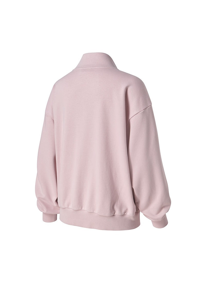 Soft Cotton Highneck Zip Up Sports Jacket