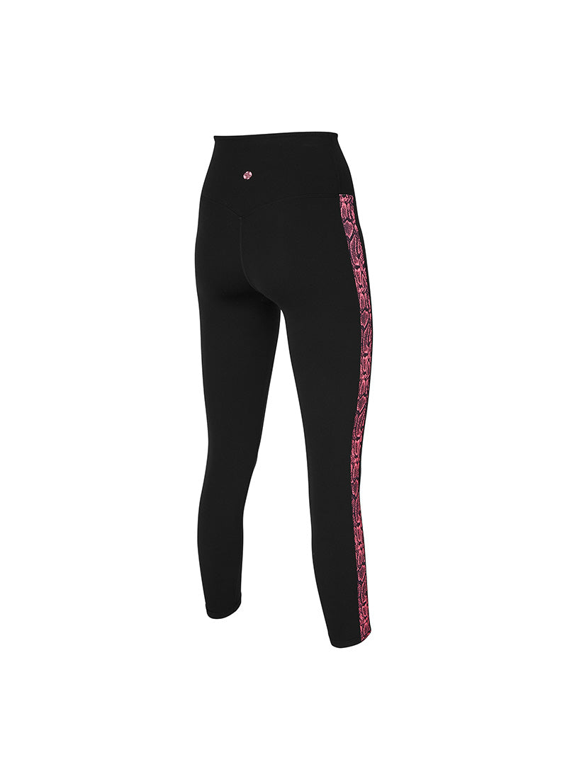 Black Label Signature Power Rise Python Colorblock Leggings
