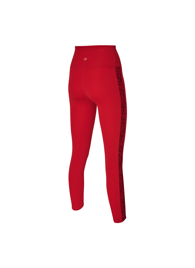 Black Label Signature Power Rise Python Colorblock Leggings