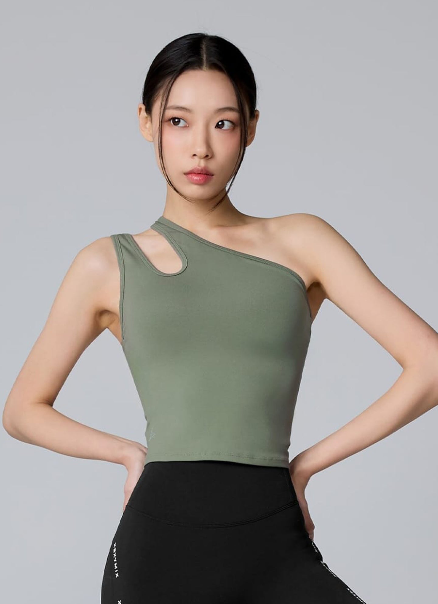 XELLA Intension Cut Out One Shoulder Bra Top