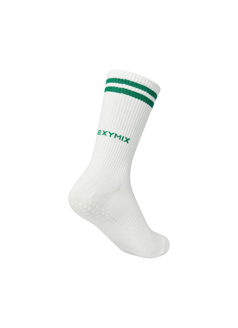 Non Slip Line Crew Socks
