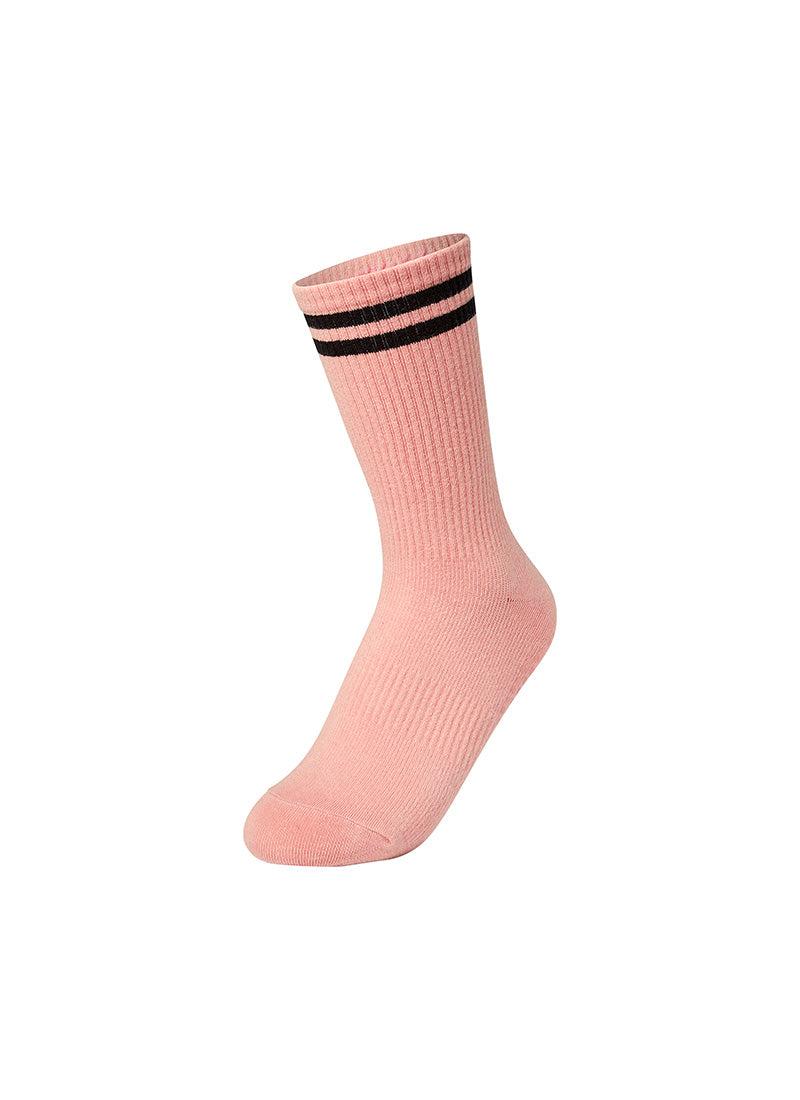 Non Slip Line Crew Socks