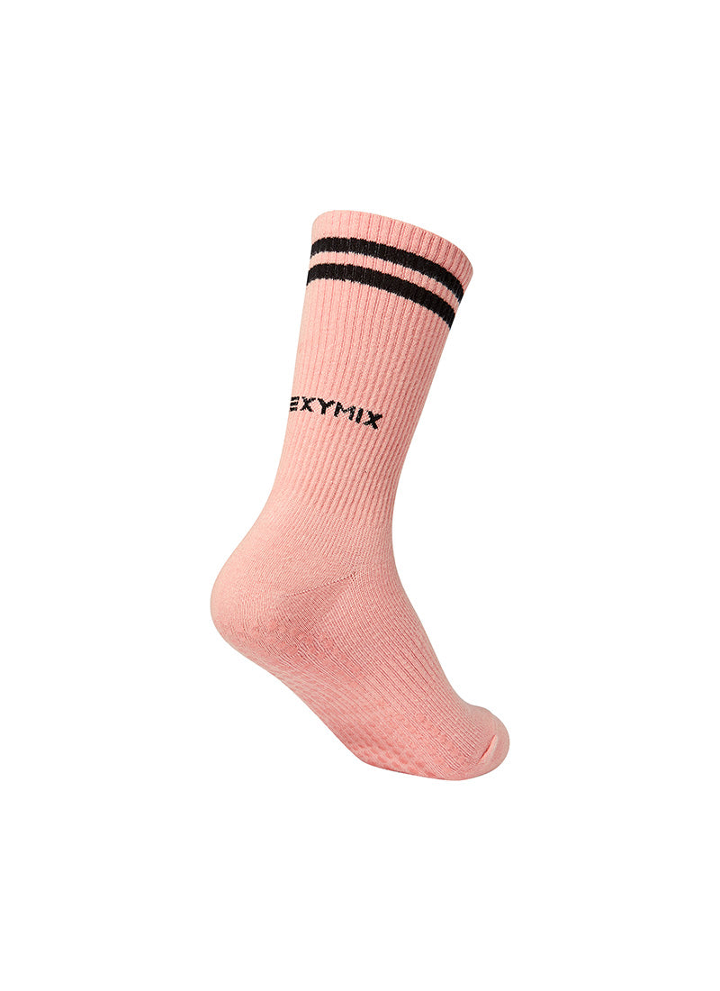 Non Slip Line Crew Socks