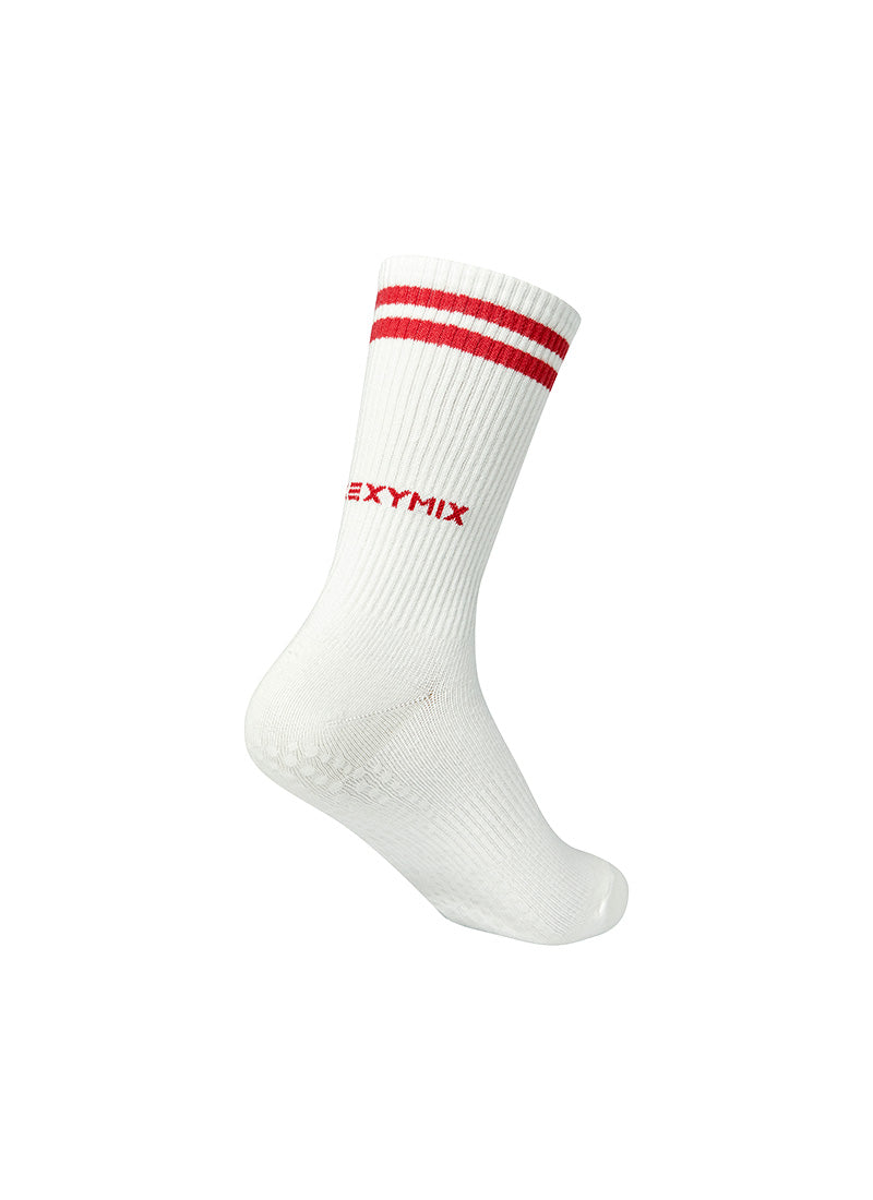Non Slip Line Crew Socks