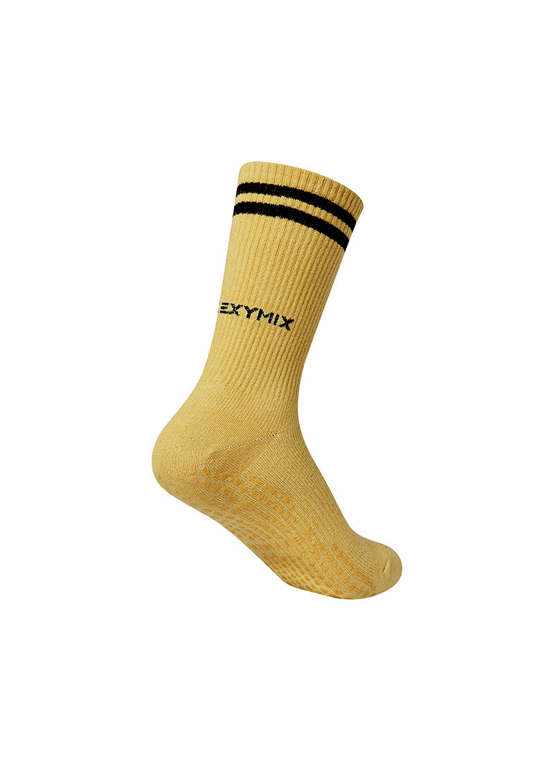 Non Slip Line Crew Socks