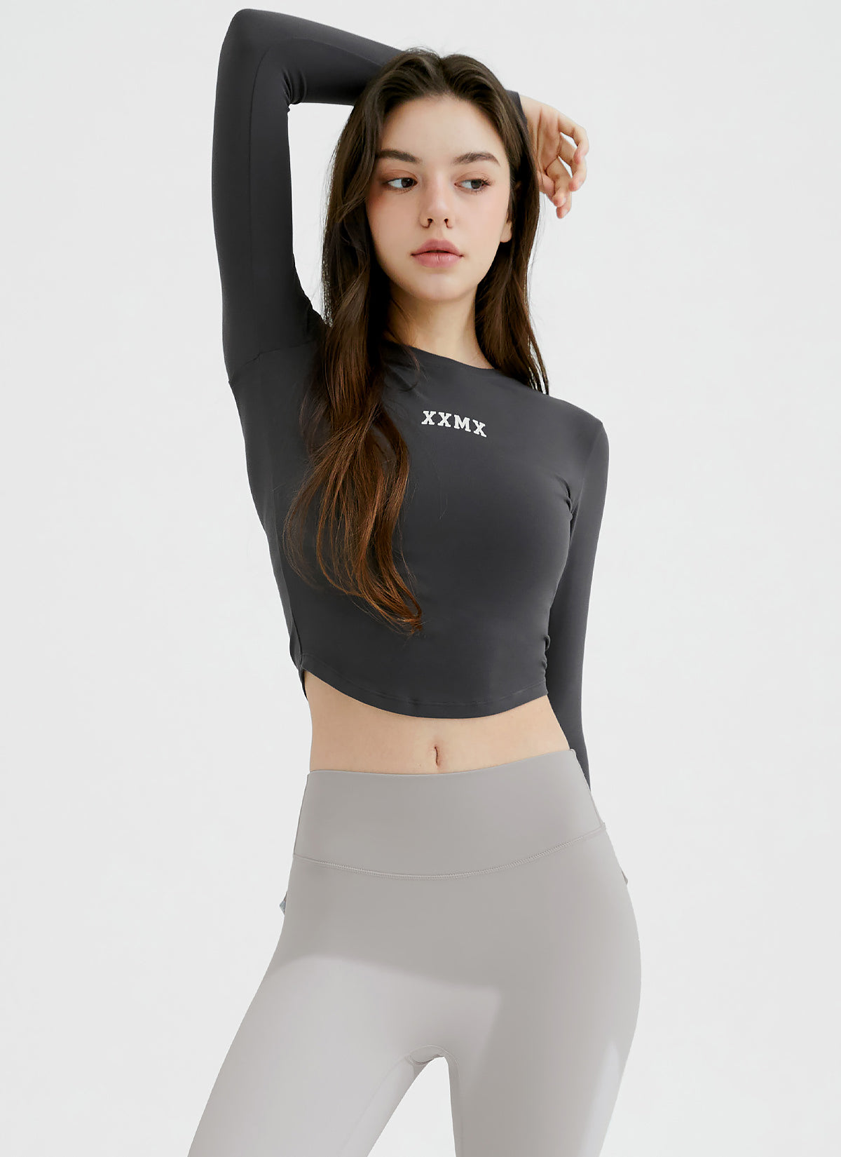 Cotton Like Finger Hole Long Sleeve