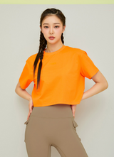 Ecodex Crop Short Sleeve in Bright Orange